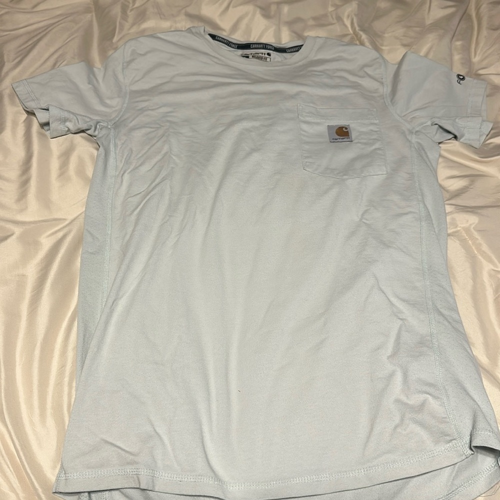 Carhartt, Relax Fit Tee, Size Small, Light Blue
